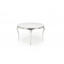 Стол обеденный HALMAR REGINALD белый мрамор/серебряный 120